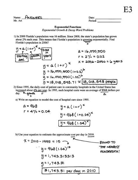 Download Exponential Function Word Problems And Solutions 