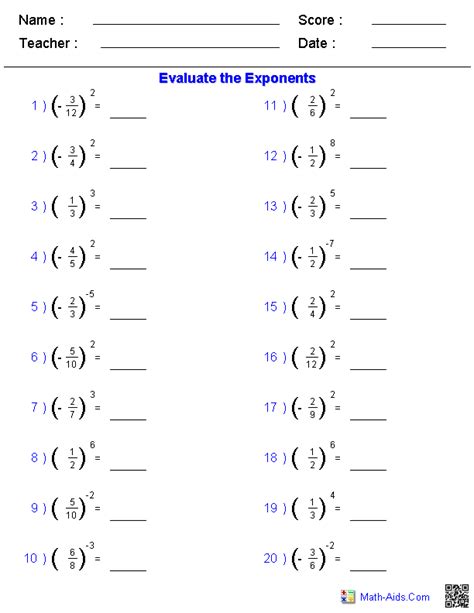 Exponents Amp Roots Algebra 1 Fl B E Properties Of Exponents Worksheet Algebra 1 - Properties Of Exponents Worksheet Algebra 1