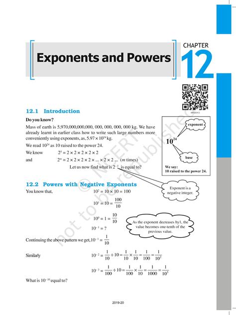 Exponents And Powers Class 8 Worksheets