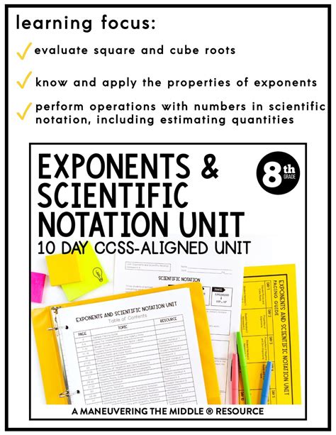 Exponents And Scientific Notation Unit 8th Grade 8 Scientific Notation Worksheet 11th Grade - Scientific Notation Worksheet 11th Grade