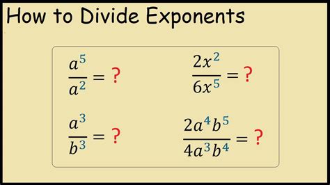 Exponents Division Calculator Symbolab Dividing Powers With The Same Base - Dividing Powers With The Same Base
