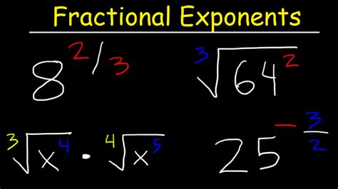Exponents On A Fraction
