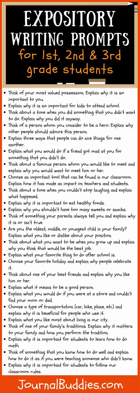 expository writing prompts third grade