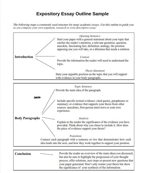 Read Expository Research Paper Outline 