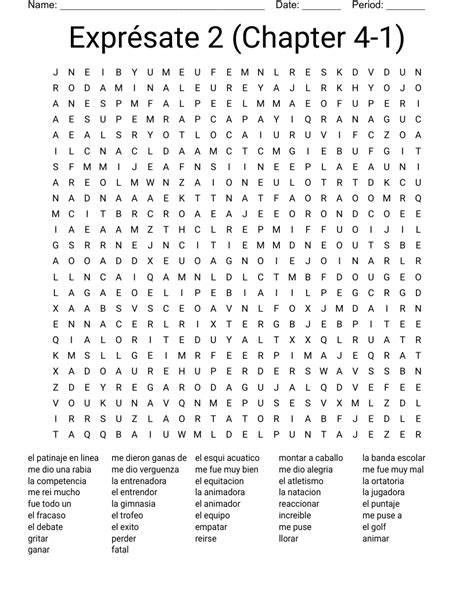expresate 2 word search answer key