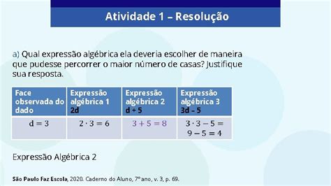 Expressões Algébricas 7 Ano