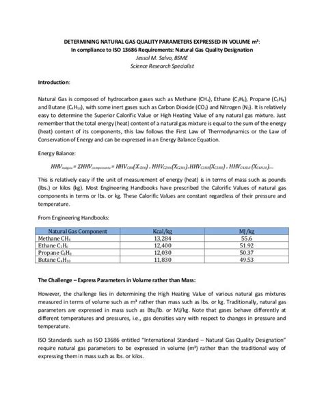 Full Download Expressing Natural Gas Parameters In Volume Rather Than Mass In Compliance To The Requirements Of Iso 13686 Quality Designation For The Trading Of Natural Gas Worldwide 