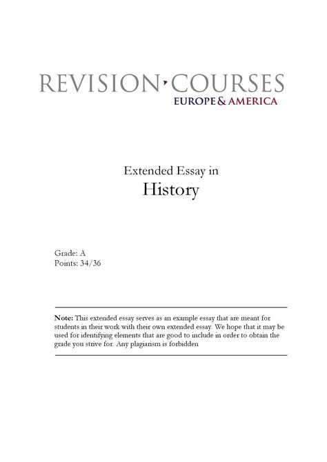Read Online Extended Essay History Guidelines 