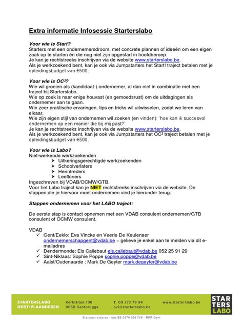 extra informatie document