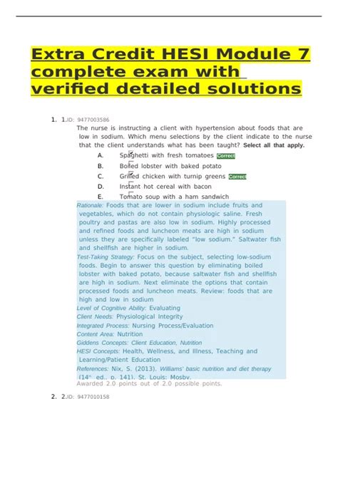 extra module 7 solutions