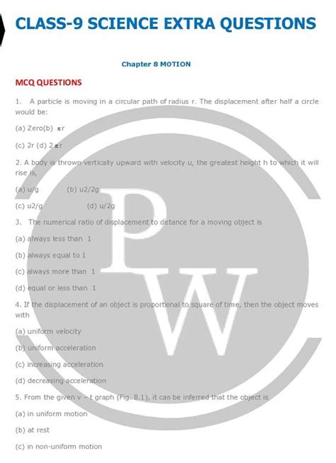 Extra Questions For Class 9 Maths