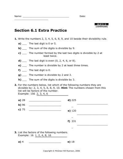 Read Online Extra Practice Chapter 6 