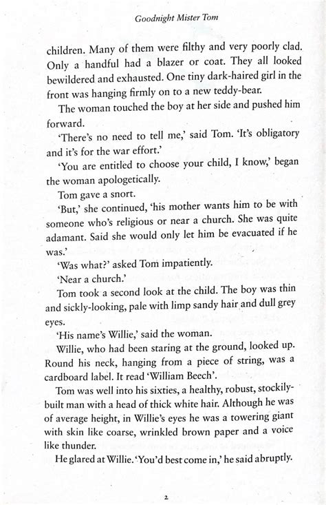 extract from goodnight mr tom