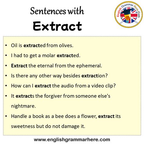 extract in english