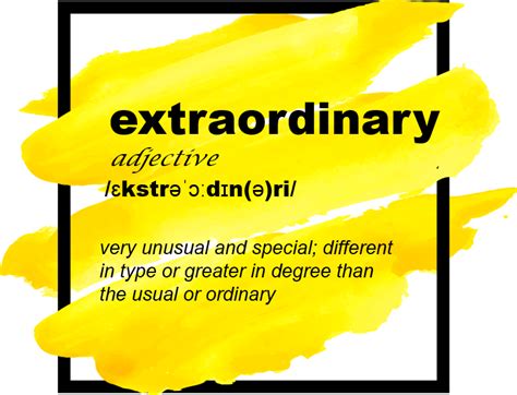 extraordinary meaning