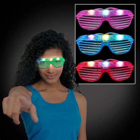 Extreme Glow Lighted Shutter Sunglasses - Glowin Slot