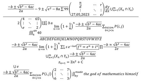 Extremely Complicated Math Problem