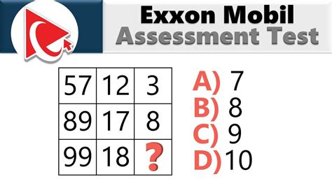 exxonmobil skill test