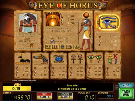 eye of horus online echtgeld kven