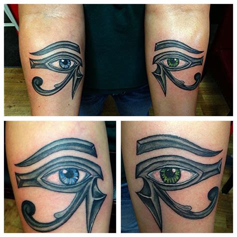 eye of ra eye of horus ankh tattoo switzerland