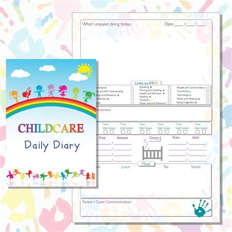 Eyfs Daily Diary Childminder Daily Diary Template Twinkl Preschool Daily Sheets - Preschool Daily Sheets
