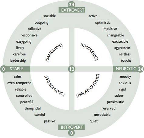 eysenck personality inventory interpretation of scores
