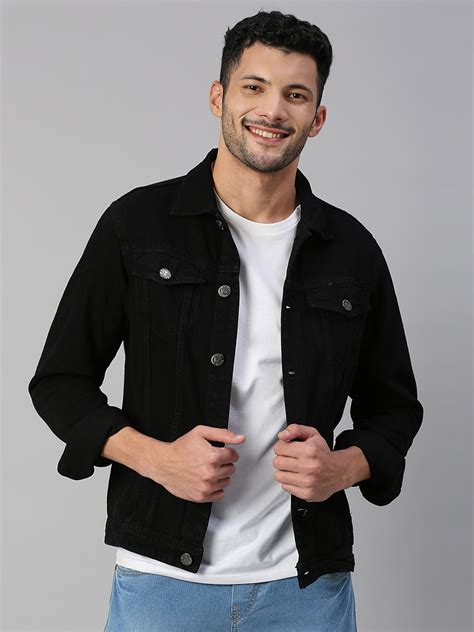 f f black denim jacket zykf france