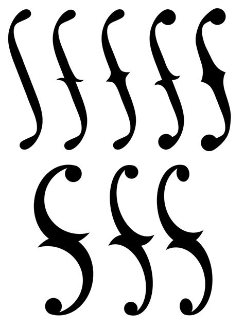 f hole template Google Search Scroll Saw Patterns Pinterest