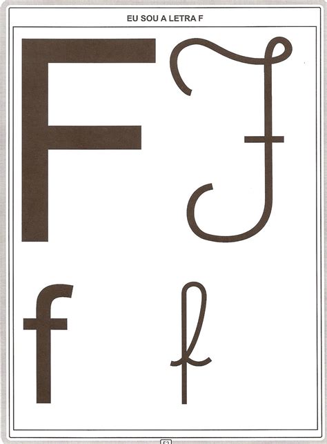 F Maiúsculo Cursivo