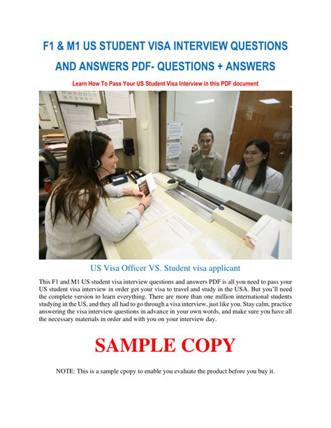 F1 Student Visa Interview Questions