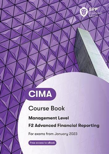 F2 Advanced Financial Reporting Cima Exam Practice Kit Management Level Paper F