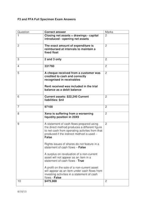 f3 ffa june 2013 answer