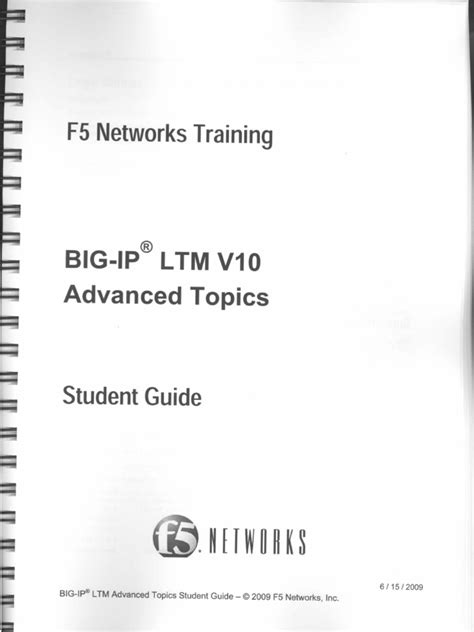 Read F5 Ltm Student Guide 