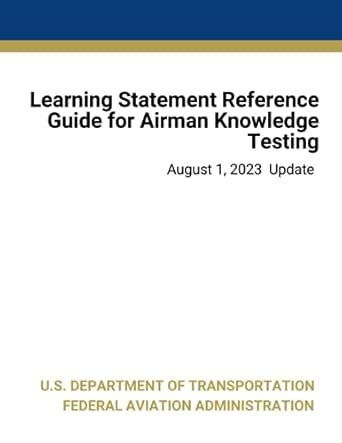 Read Online Faa Learning Statement Reference Guide 