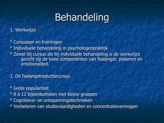 faalangst behandeling