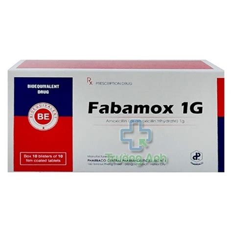 fabamox 1g | Fabamox 1g iu tr nhim trng do
