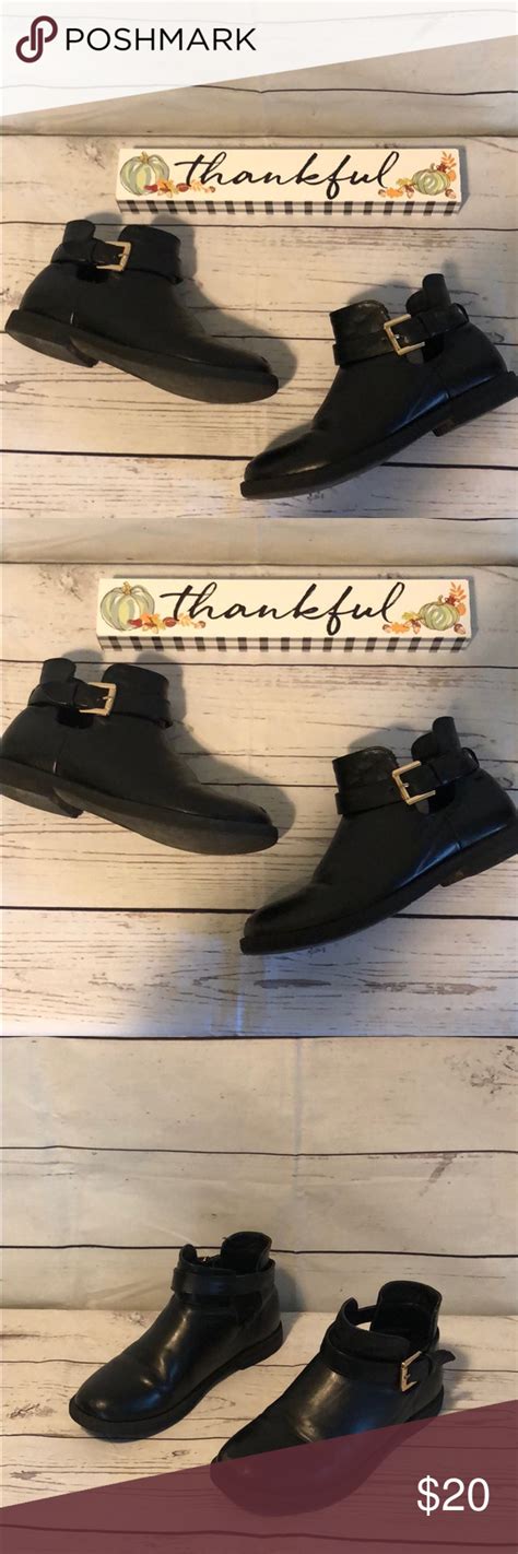 fabkids Shoes Fab Kids Black Strappy Ankle Boots 4 Poshmark