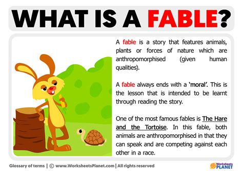 fable examples middle school