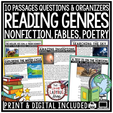 Fables Poetry Nonfiction Reading Comprehension Passages 3rd 4th Reading Comprehension Grade 10 - Reading Comprehension Grade 10