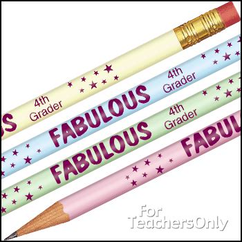 Fabulous 4th Graders Pencils Item No 732 Forteachersonly 4th Grade Pencils - 4th Grade Pencils