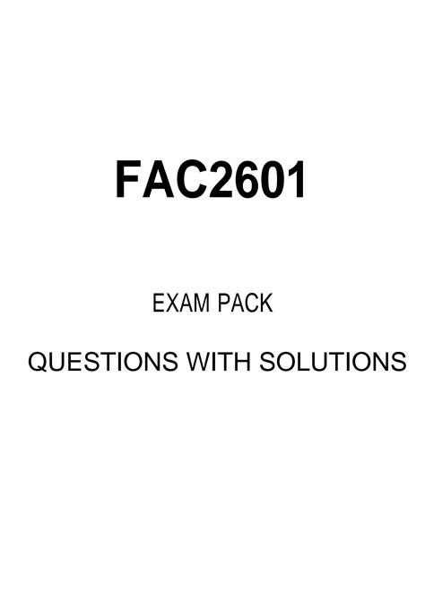 Full Download Fac2601 Past Exam Solutions 