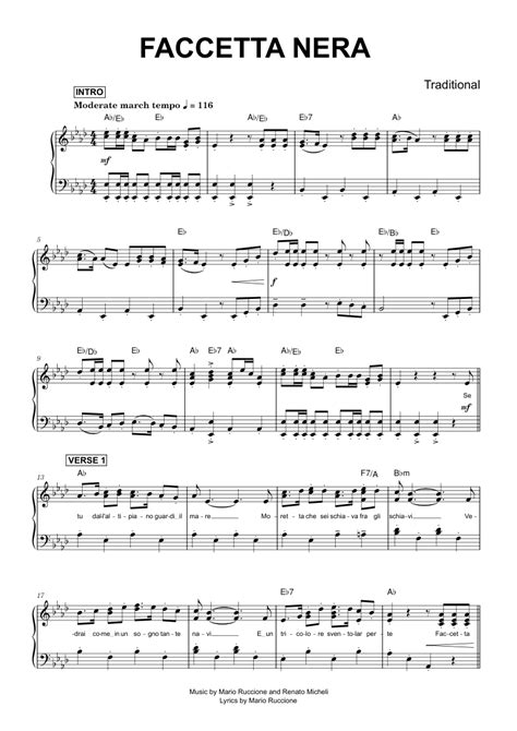 Faccetta Nera Piano