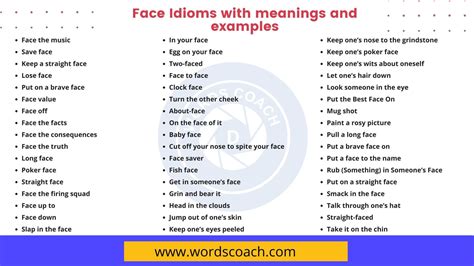 face meaning