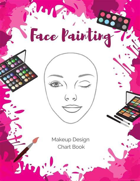 face painting makeup design chart book the blank