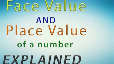 Face Value In Maths Definition How To Find Place Value And Face Value Questions - Place Value And Face Value Questions