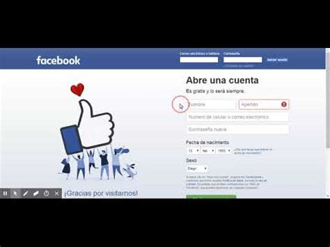 Facebook Entra O Regístrate