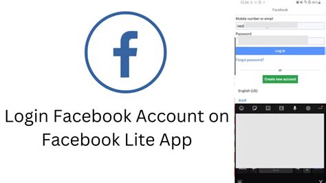 facebook lite to log in