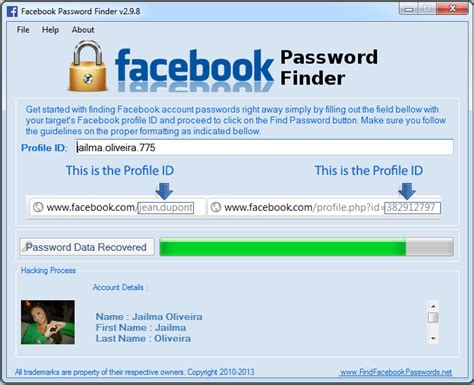 facebook password finder v265 software