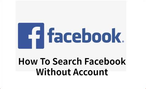 Facebook Search Without Account