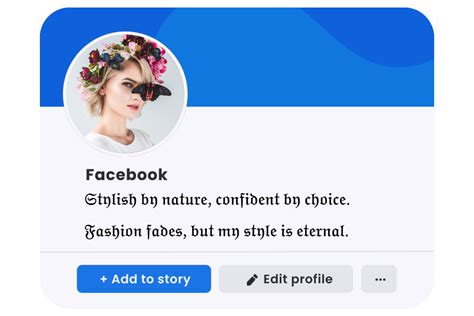 Facebook Style Bio